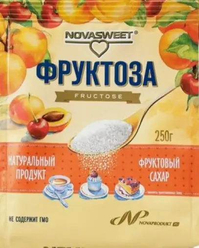 Фруктоза Упаковка 250г произодства Сладкий Мир ООО