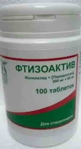 Фтизоактив Таблетки 300 мг+60 мг №100