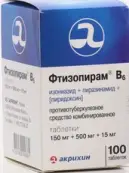 Фтизопирам B6 Таблетки №100 от Акрихин ОАО ХФК