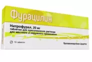 Фурацилин Таблетки 20мг №10 в Видном от ГОРЗДРАВ Аптека №2816