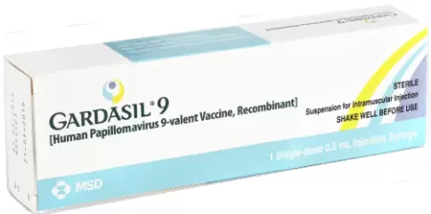 Гардасил-9 вакцина пр/вир.папилломы чел. Суспензия д/инъекций 0.5мл №1 произодства МСД Интернэшнл