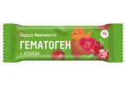 Гематоген Детский Сердце Континента Плитка (клюква) 30г от Проким