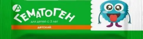 Гематоген Детский Плитка 40г произодства Сибирское здоровье