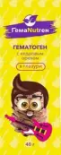 Гематоген с кедровым орехом ГемаNutген Плитка 40г от Фарм-Про ООО