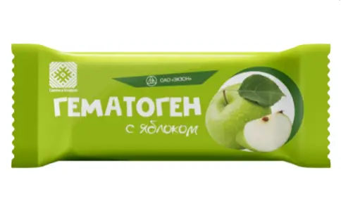 Гематоген Плитка (яблоко) 40г в Королеве