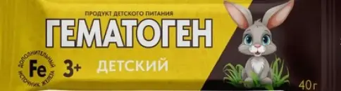 Гематоген Плитка 40г