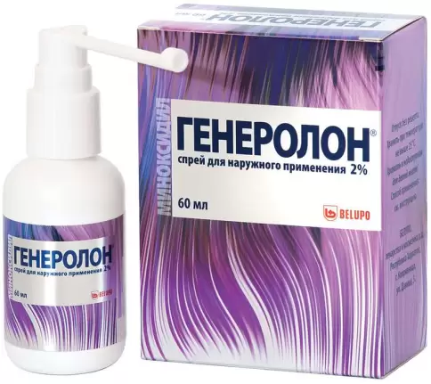 Генеролон Спрей 2% 60мл произодства Белупо