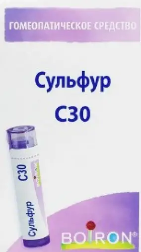 Гепар сульфур гранулы гомеопатические Разведение С30 Пенал полим.4г №1