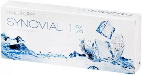 Гиалуформ Синовиаль Шприц 1% 2мл произодства Тоскани Лаборатория