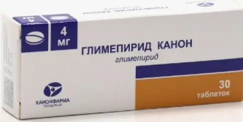 Глимепирид Таблетки 4 мг №30