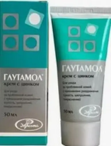 Глутамол Крем с цинком Туба 30мл произодства Не определен