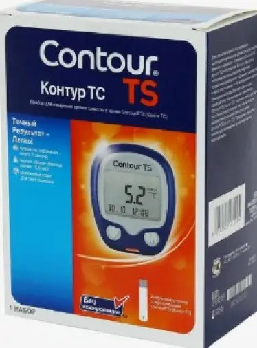 Глюкометр Контур ТС (Contour TS) Комплект №1 произодства Асцензия диабитис кеа холдингс АГ