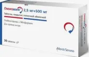 Аналог Глибенкламид+Метформин: Глюкованс