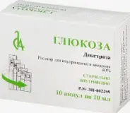 Глюкоза Ампулы 40% 10мл №10 в СПБ (Санкт-Петербурге) от Аптека Питер Фарма