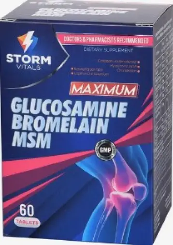 Глюкозамин Бромелайн МСМ Storm Vitals Таблетки №60 произодства Storm Vitals