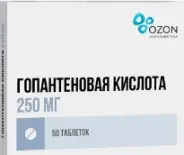 Гопантеновая кислота Таблетки 250мг №50 от ЗДОРОВ ру Славянский б-р