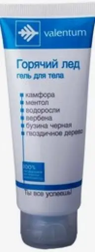 Горячий лед Гель от ушиб/растяж/травм Валентум Туба 200мл произодства АйКью-Косметик ООО