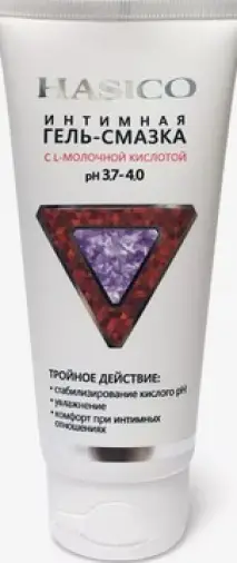 HASICO (Хасико) гель-смазка интимный Туба (L-молочная кислота Ph 3.7-4.0) 100мл