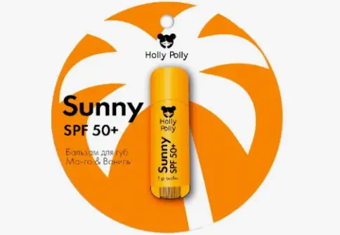 Holly Polly Бальзам для губ Стик (Sunny SPF 50+ (манго/ваниль) 4.8г произодства Holly Polly
