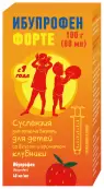 Ибупрофен Форте Суспензия д/детей (клубника) 200мг/5мл 80мл от Фармстандарт ОАО