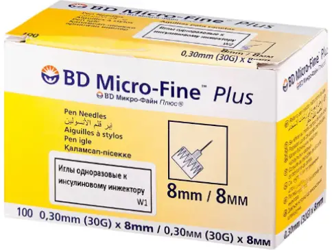 Иглы Микро-файн Шт. 30G №1 произодства Бектон Дикинсон