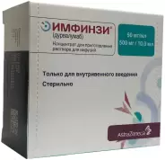 Имфинзи Концентрат д/инф.р-ра 50мг/мл 2.4мл №1