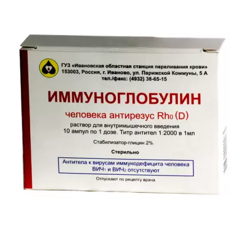 Иммуноглобулин человека антирезус