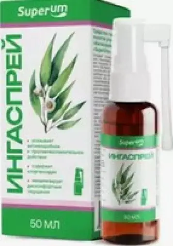 ИнгаСпрей СуперУм (SuperUm) Спрей 50мл произодства Мирролла ООО