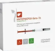 Интерферон бета-1b Р-р д/инъекций, шприц 8млн.МЕ 0.5мл №5 от Аптека Глори Каховская