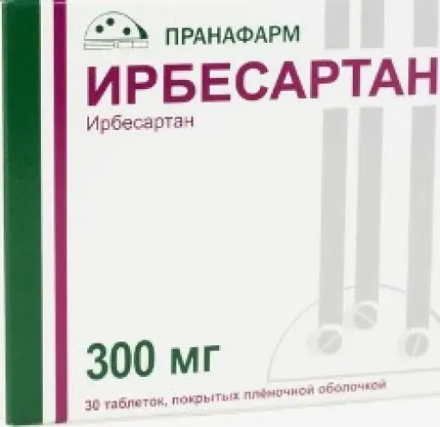 Ирбесартан Таблетки 300мг №30 произодства Пранафарм ООО