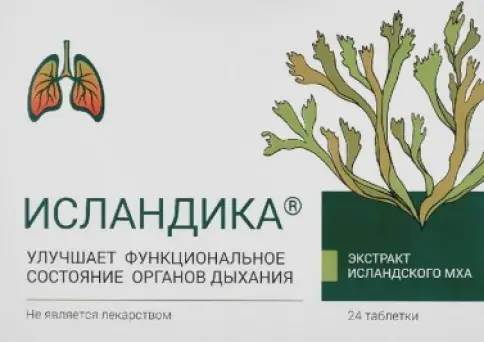 Исландика Таблетки 700мг №24 произодства Фирма Вита ХБО при РАН