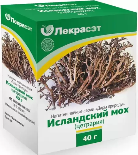 Исландский мох (цетрария) Упаковка 40г