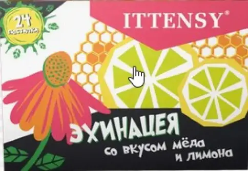 ITTENSY ИТТЕНСИ Эхинацея со вкусом меда и лимона Пастилки №24