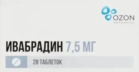 Ивабрадин Таблетки п/о 7.5мг №28 произодства Озон ФК ООО