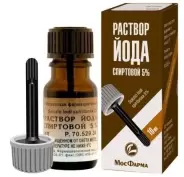 Йода спирт р-р Флакон 5% 10мл от Аптека ФармиКо Татьянин Парк 14к4