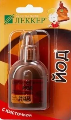 Йода спирт р-р Флакон 5% 20мл в Королеве