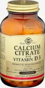 Кальция цитрат с вит.Д3 Таблетки 750мг+450МЕ №120 от Солгар