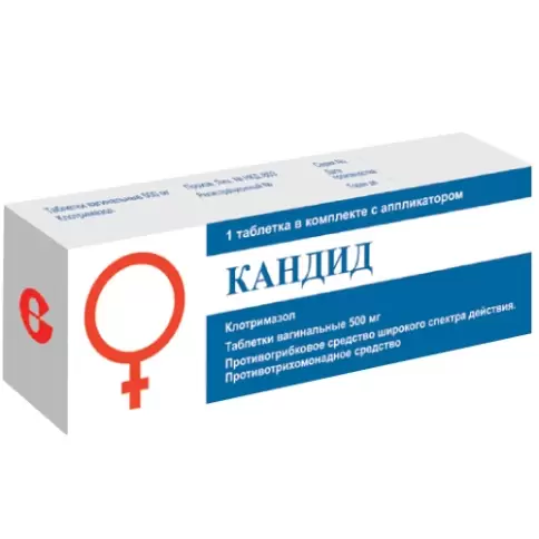 Кандид Таблетки вагинальные 500мг №1 в Химках