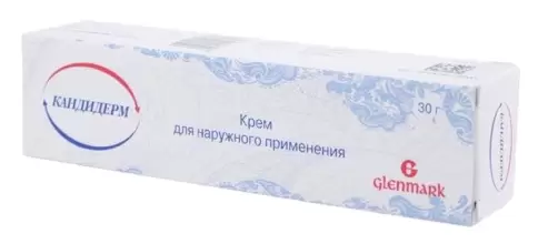 Кандидерм Крем 30г произодства Гленмарк Фармасьютикалз