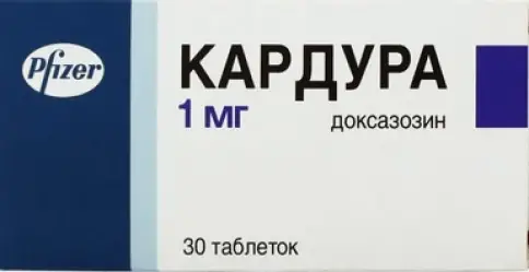 Кардура Таблетки 1мг №30 произодства Виатрис