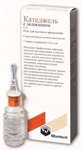Катеджель с лидокаином Гель, шприц 12.5г произодства Монтавит