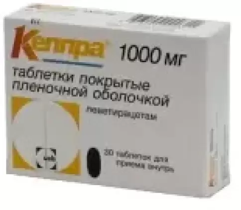 Кеппра Таблетки п/о 1г №30 произодства ЮСБ Фарма