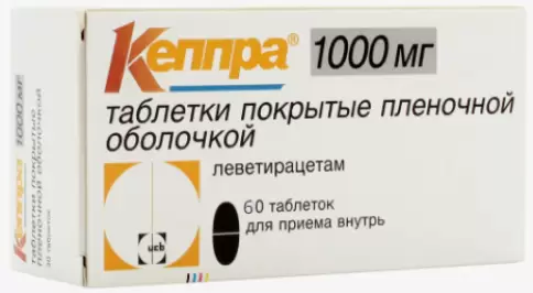 Кеппра Таблетки п/о 1г №60