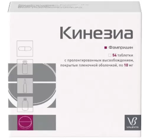 Кинезиа Таблетки пролонгир.действ. 10мг №54