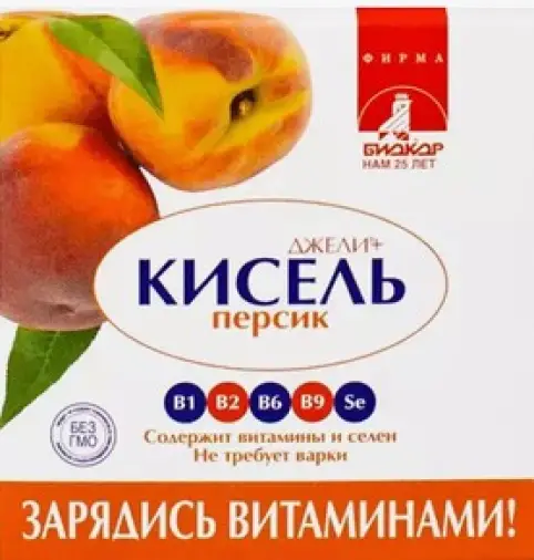 Кисель Джели плюс Пакет (персик) 25г