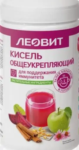 Кисель Общеукрепляющий Банка 400г произодства Леовит