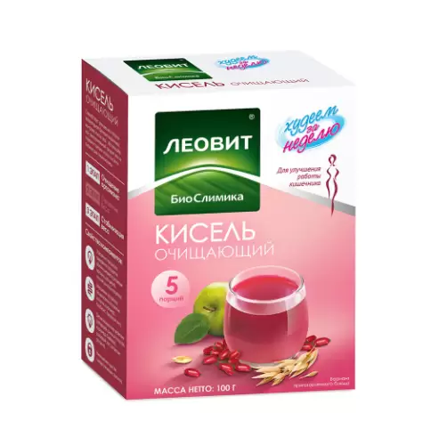 Кисель Очищающий Пакетики 20г №5 произодства Леовит