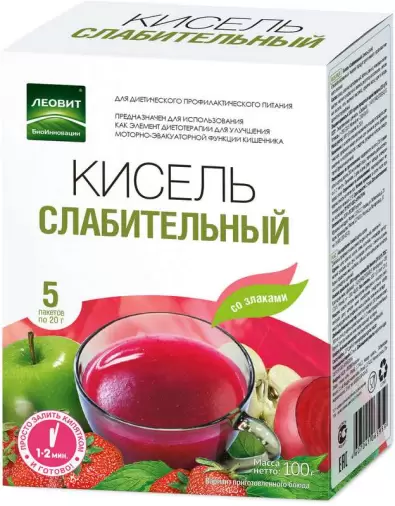 Кисель Слабительный Пакетики 20г №5 произодства Леовит