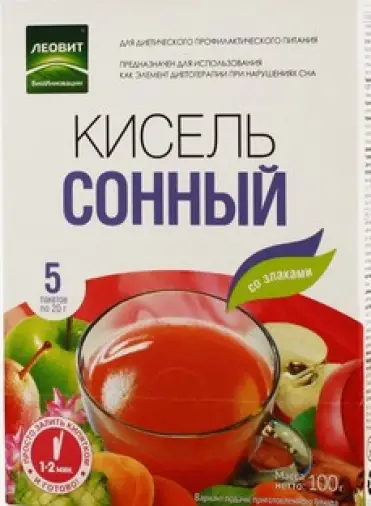 Кисель Сонный Пакетики 20г №5 произодства Леовит