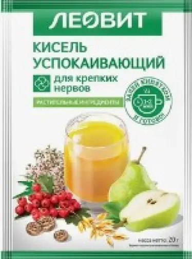 Кисель Успокаивающий Пакетики 20г №5 произодства Леовит